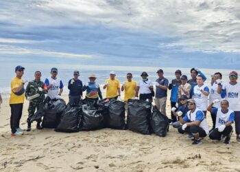 PT Pertamina EP Bunyu Field Gelar Aksi Bersih-Bersih Pantai dari Sampah Plastik