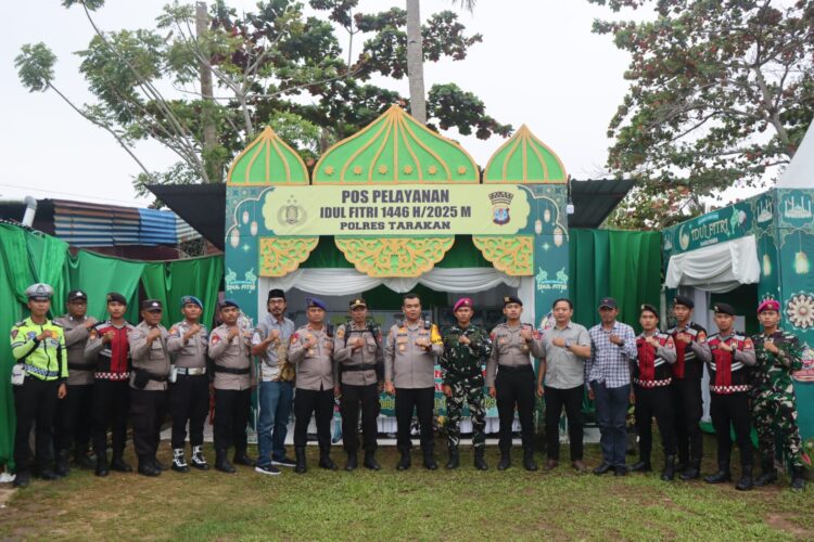 Kapolres Tarakan Cek Pos Pelayanan Ops Ketupat Kayan 2025 di Pantai Amal