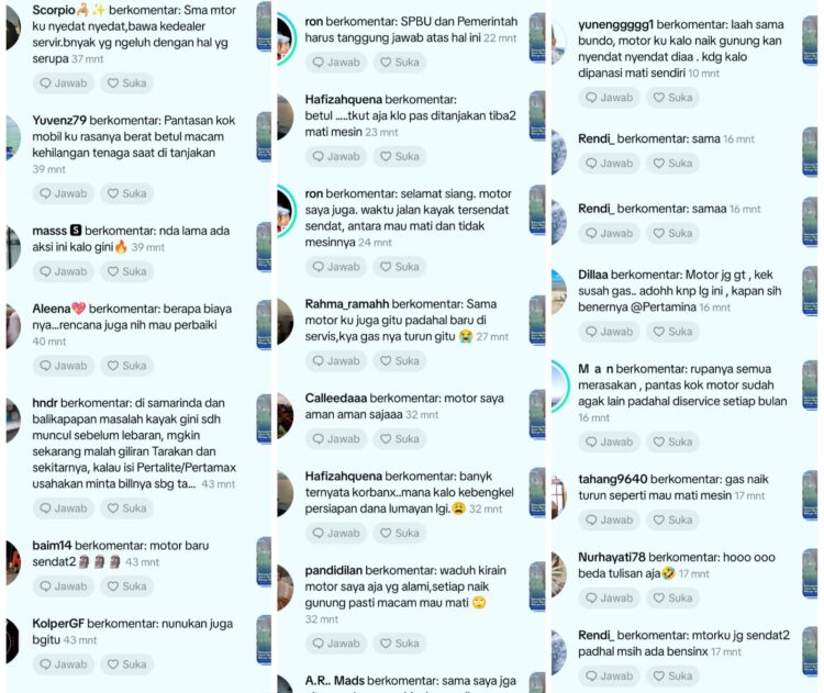 Warga Kaltara Kompak Curhat, Kendaraan Bermasalah Diduga karena Pertalite