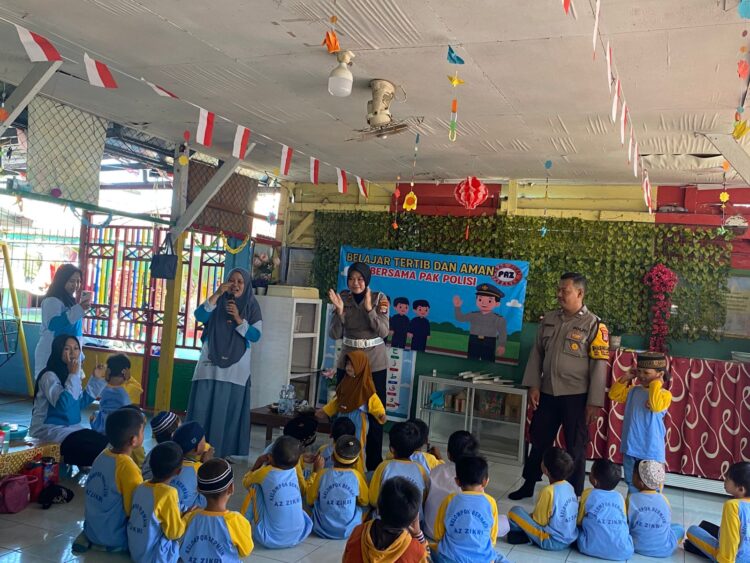 Satlantas Polres Tarakan Edukasi Murid PAUD Tentang Keselamatan Berlalu Lintas