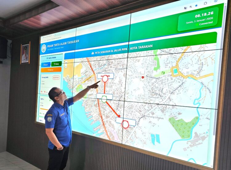 Tanpa APBD, Perumda Tirta Alam Tarakan Terapkan Sistem Digital SCADA