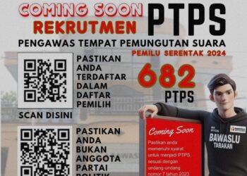 Bawaslu Tarakan Buka Rekrutmen 682 PTPS, Simak Tugas dan Syarat Pendaftarannya Berikut Ini
