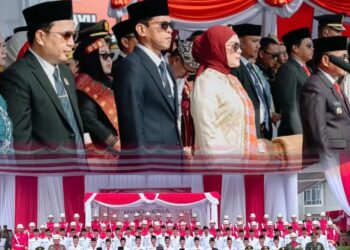 Herman Hadir di Upacara HUT ke-81 RI Tana Tidung, Ajak Jaga Persatuan