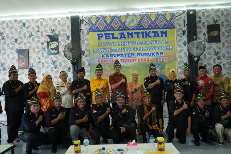 Pelantikan pengurus Ikatan Pemuda Bubuhan Banjar (IPBB) periode 2023-2028 (Foto : Humas Pemkab Nunukan)
