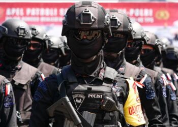 Ilustrasi pasukan Polri