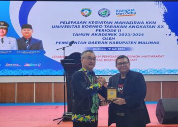 Rektor UBT Tarakan, Prof Adri Patton dan Bupati Malinau, Wempi W Mawa