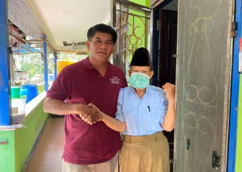 Perwakilan tim Andi Sulaiman saat bertemu mantan Wakil Wali Kota Tarakan, Thamrin AD