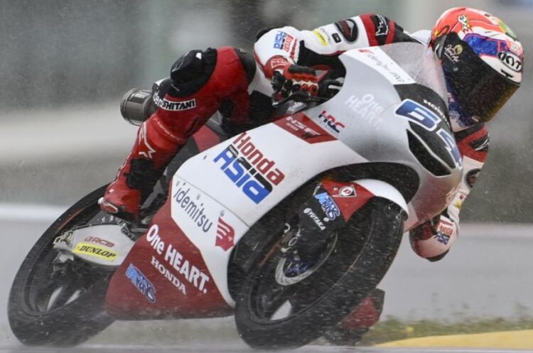 Mario Aji, pebalap Moto3 pada MotoGP Portugal, 23 April 2022