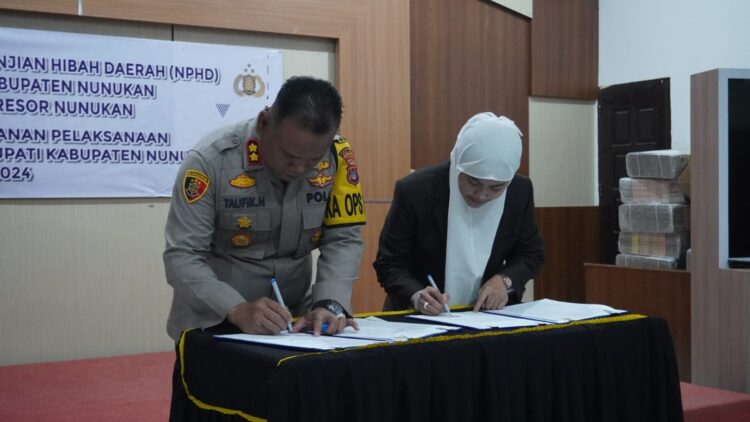 Pemkab Nunukan Tandatangani NPHD Pengamanan Pilkada Serentak Tahun 2024