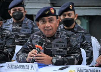 Panglima Koarmada (Pangkoarmada) RI Laksamana Madya (Laksdya) TNI Agung Prasetiawan