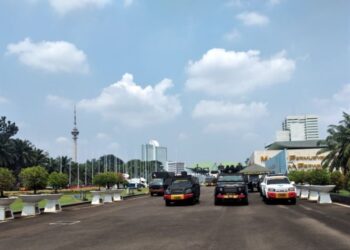 Penampakan situasi Gedung DPR Jelang Unjuk Rasa BEM SI