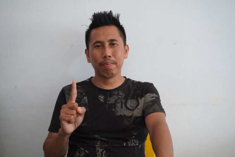 Ketua Penggerak Komunitas Pemusik dan Penyanyi Kota Tarakan, Rusdi Ardiansyah