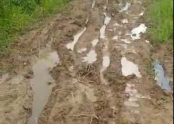 Jalan ke Sepunggur Mirip Kubangan di Sawah, Diperbaiki Jelang Pilkada Lalu