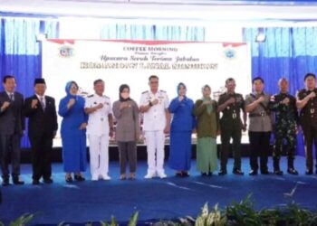 Wakil Bupati Nunukan Hadiri Coffee Morning Sertijab Danlanal Nunukan