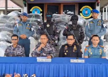 Penyelundupan Ballpress Ilegal Senilai Ratusan Juta Digagalkan Lanal Nunukan