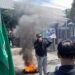 Aksi Bakar Ban di Depan Kantor DPRD Tarakan Warnai Unjuk Rasa Penolakan Tapera