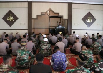 Potret Sinergitas TNI-Polri di Kaltara, Bersama-sama Menghadap Tuhan