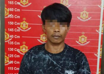 Tampang pelaku pencuri hp (FOTO : Humas Polres Nunukan)
