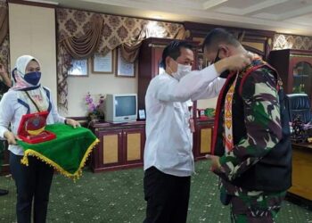 Bahas Pengelolaan Perbatasan, Sekretaris Daerah Terima Kunjungan Kapusjianstra TNI