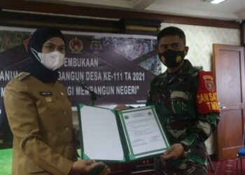 Bupati Laura Resmi Buka TMMD Wiltas Ke – 111 TA 2021