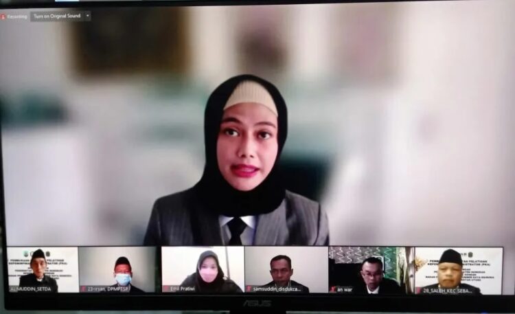 Hadir Virtual Pembukaan Pelatihan Kepemimpinan Administrator Kelas Nunukan, Berikut Pesan Bupati Laura