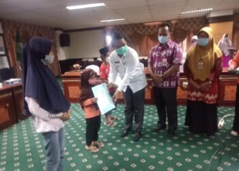 Wabup Hanafiah Hadiri Peringatan Hari Anak Nasional yang Diselenggarakan Virtual