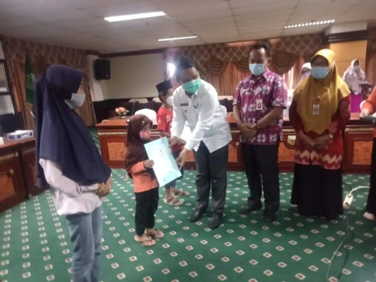 Wabup Hanafiah Hadiri Peringatan Hari Anak Nasional yang Diselenggarakan Virtual