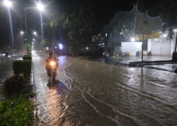Kondisi banjir di Tarakan (Foto: Rizkqi/CAKRANEWS)