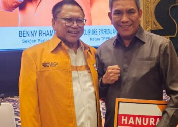 Rekomendasi Hanura Diserahkan Oso untuk Brigjen Sulaiman