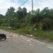 Sampah Berserakan di KM 6 Jalan Poros Tanah Kuning