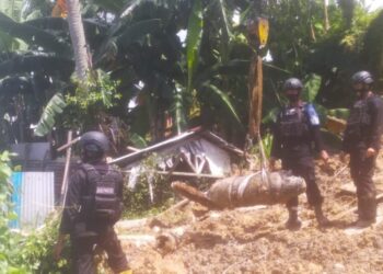 Temuan Bom Peninggalan Jepang di Sebengkok, Berhasil Diamankan Gegana Polda Kaltara