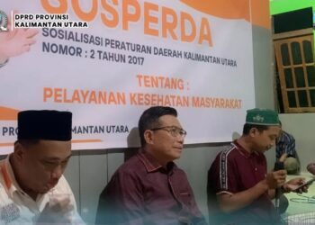 Anggota DPRD Provinsi Kalimantan Utara (Kaltara), H. Moh. Nafis, menggelar kegiatan Sosialisasi Peraturan Daerah (Sosper) Provinsi Kaltara Nomor 2 Tahun 2017 tentang Pelayanan Kesehatan Masyarakat di Kecamatan Tanjung Palas Utara, Kabupaten Bulungan