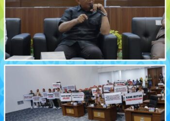 DPRD Kaltara menggelar RDP bersama masyarakat Krayan Selatan, Kabupaten Nunukan. (Humas DPRD Kaltara).