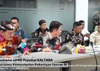 DPRD dan Pemprov Kaltara menyampaikan kondisi infrastruktur di wilayah perbatasan yang masih membutuhkan dukungan pemerintah pusat.. (Tangkapan layar Humas DPRD Kaltara)