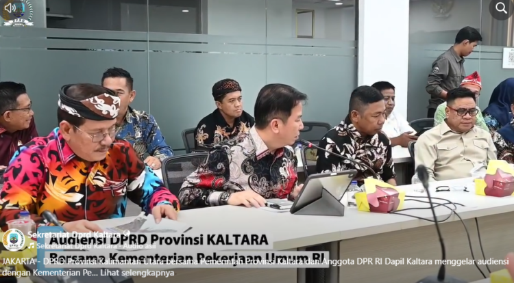 DPRD dan Pemprov Kaltara menyampaikan kondisi infrastruktur di wilayah perbatasan yang masih membutuhkan dukungan pemerintah pusat.. (Tangkapan layar Humas DPRD Kaltara)