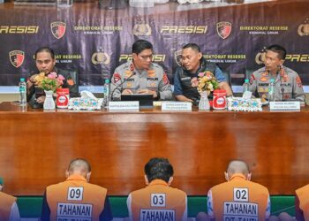 Anggota Komisi I DPRD Provinsi Kalimantan Utara, Ladullah, menghadiri undangan rilis pers keberhasilan penegakan hukum terhadap tindak pidana kasus 3C. (Humas DPRD Kaltara).