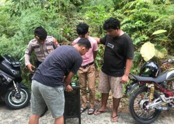 YU (20) saat diringkus Unit Reskrim Polsek Nunukan usai melakukan pencurian kotak amal (Foto: Humas Polres Nunukan)