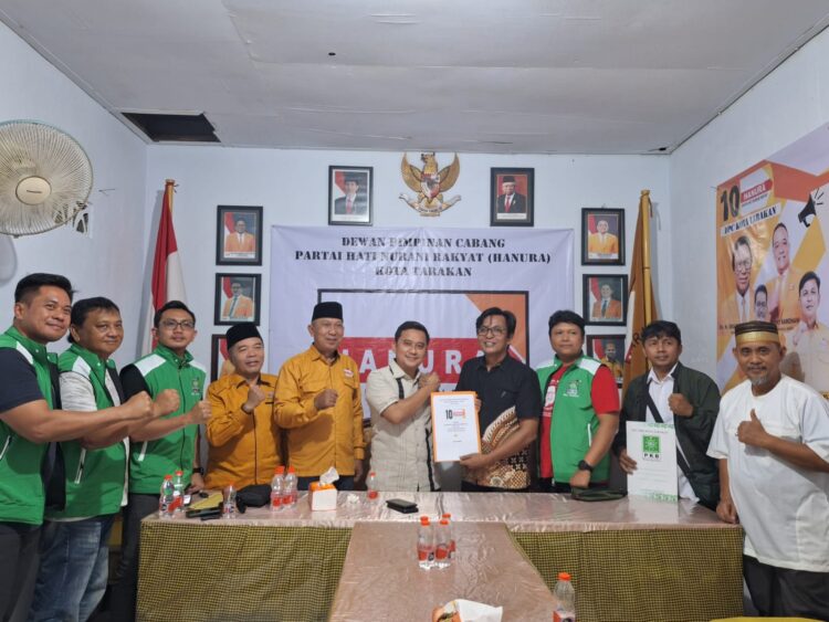 Kembalikan Formulir Penjaringan, Aman Ajak Hanura Berkolaborasi Bangun Tarakan