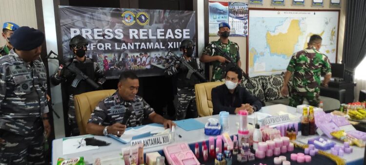 Kosmetik Ilegal Senilai Rp217 Juta Berhasil Digagalkan Satrol Lantamal XII Tarakan