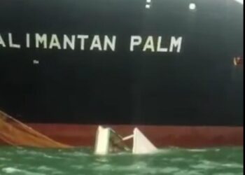 Akibat Tersangkut Jangkar, Kapal Jaring Kurau Milik Nelayan Tenggelam