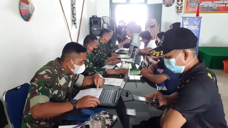 Kodim Bulungan Mendukung Program Vaksinasi