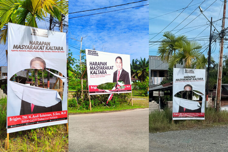 Puluhan Baliho Sulaiman Dirusak, Relawan Bakal Lapor Polisi