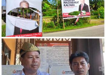 Baliho Jenderal TNI di Kaltara Dirusak