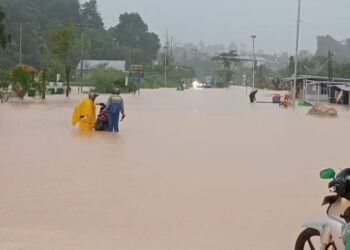 Banjir yang terjadi di Tarakan pada Rabu, 29 Januari 2025 (Istimewa)