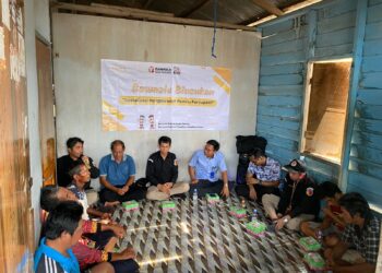 Bawaslu Tarakan saat melakukan blusukan sosialisasikan pengawasan pemilu partisipatif