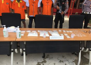 Polres Bulungan, Musnahkan 3.173,72 Gram Narkotika Jenis Sabu