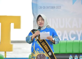 Kemah Literasi 2023 dibuka langsung oleh Bunda Literasi Kabupaten Nunukan, Sri Kustarwati