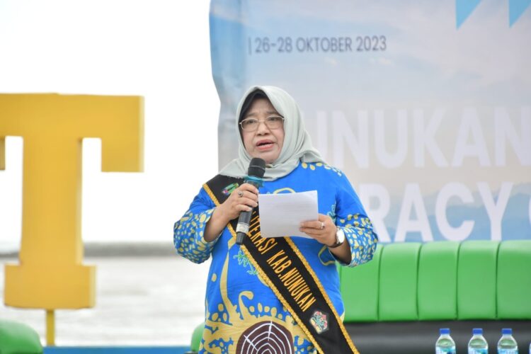Kemah Literasi 2023 dibuka langsung oleh Bunda Literasi Kabupaten Nunukan, Sri Kustarwati