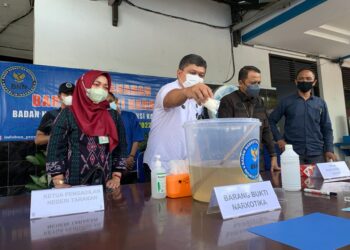 BNNP Kalimantan Utara Musnahkan Barang Bukti Sabu Seberat 46,58 Gram