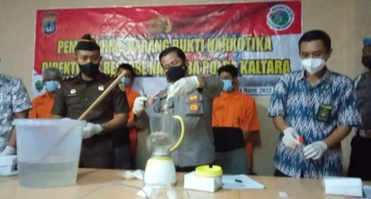 987,51 Kg Sabu Dimusnahkan di Mapolda Kaltara
